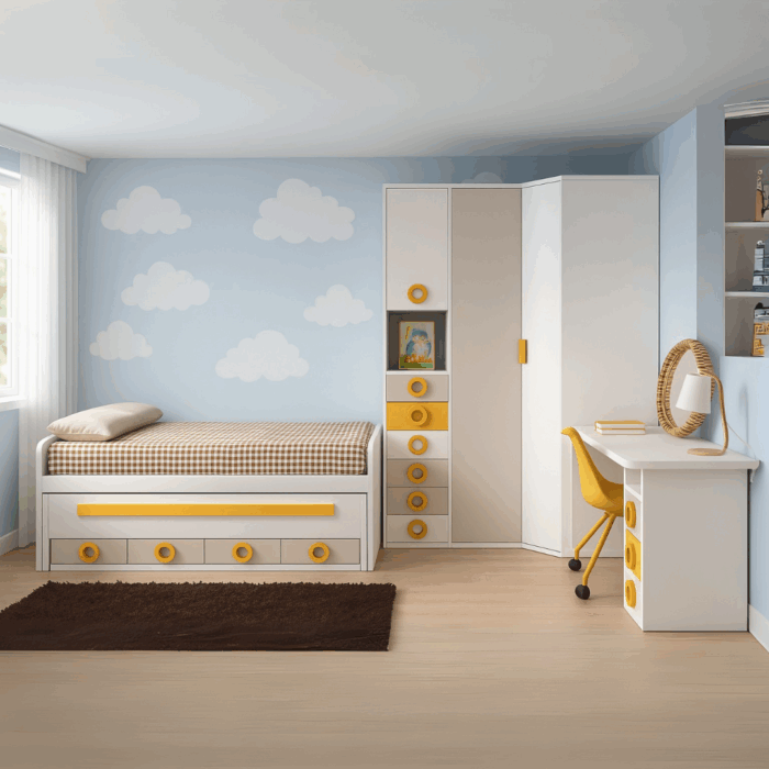 Composición dormitorio Juvenil